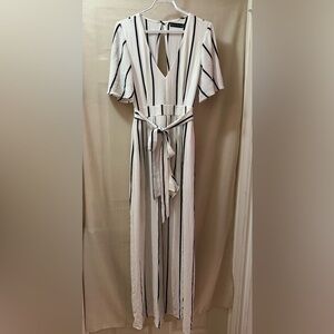 Crystal Doll Striped Kids Shorts / Dress - Black and White